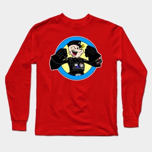 Pop-Tie the Pilot man Long Sleeve T-Shirt